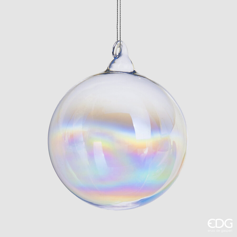 Christmas tree decoration Palla Vetro Iride D12