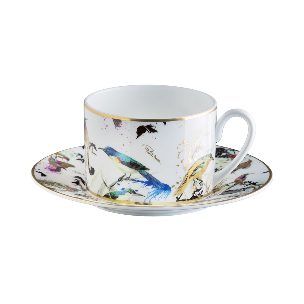 Garden's Birds Set din 6 cești de ceai cu farfurie