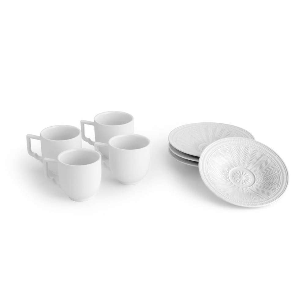 Set cești și farfurioare Palace x4
