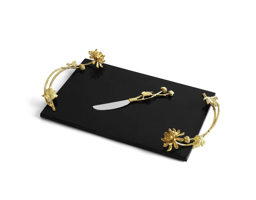 Dahlia Cheeseboard With Knife
