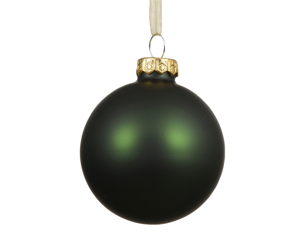 Jucărie brad Glass Matt D15 Pine Green