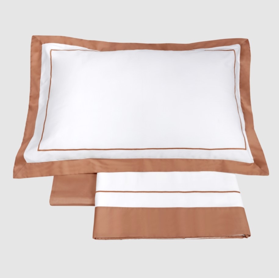 Duvet cover Darsena 250X200 Bianco+Sandalo