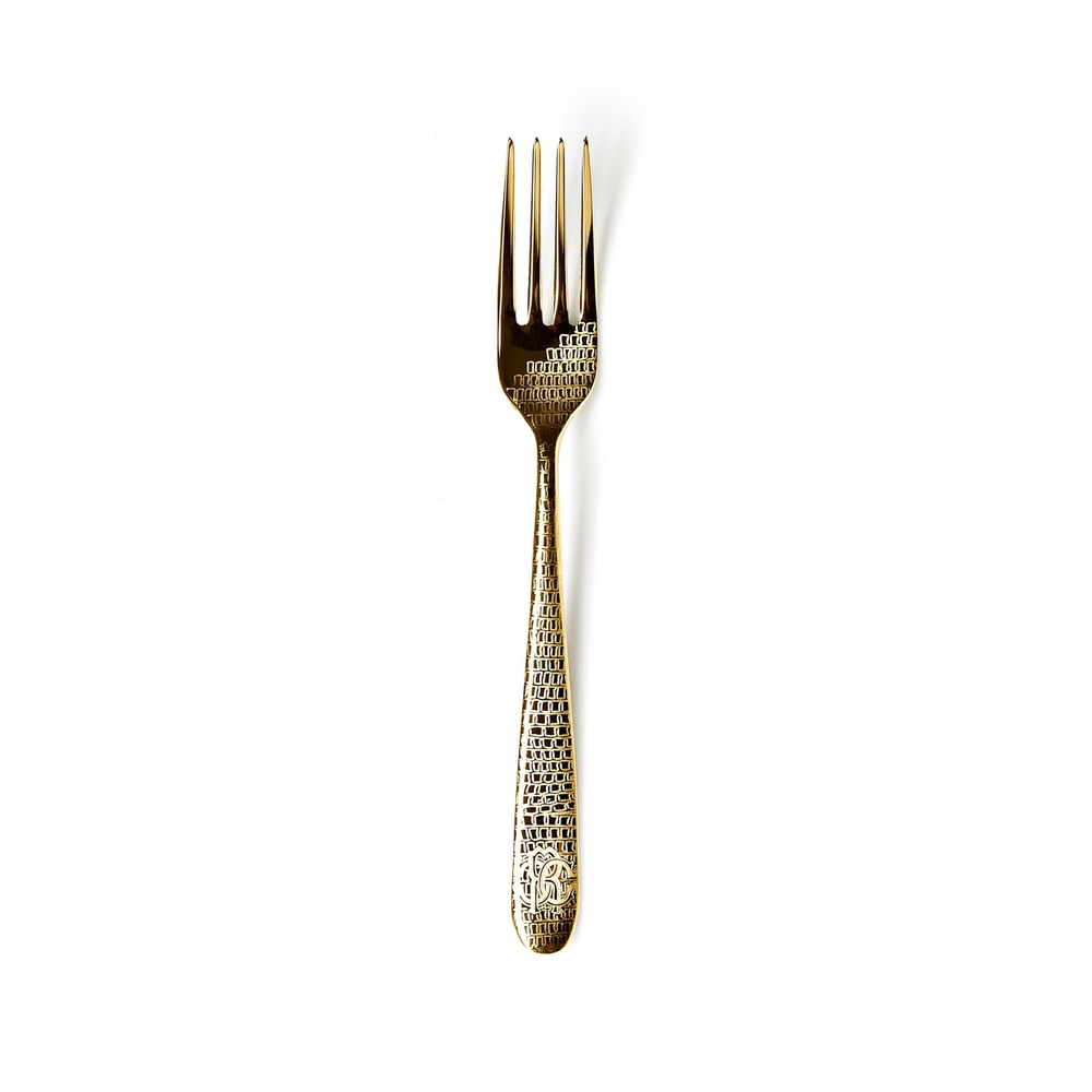 Lizzard Gold Set de 6 furculițe pentru masă 