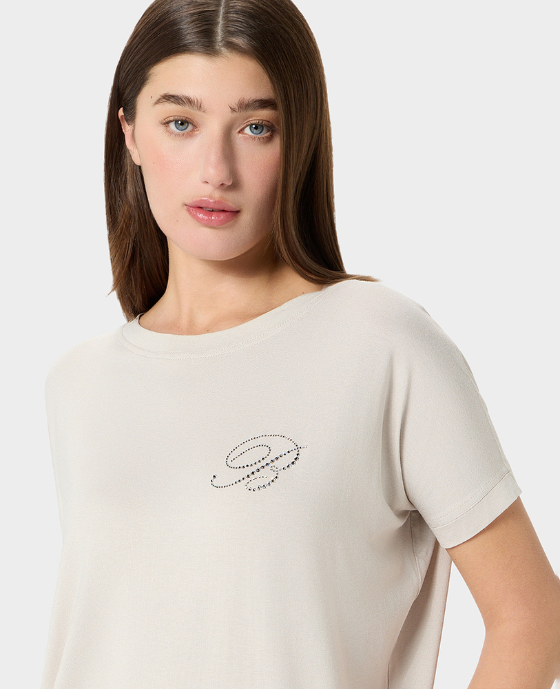 Блузка Ispirazioni Maxi T-Shirt S/M champagne
