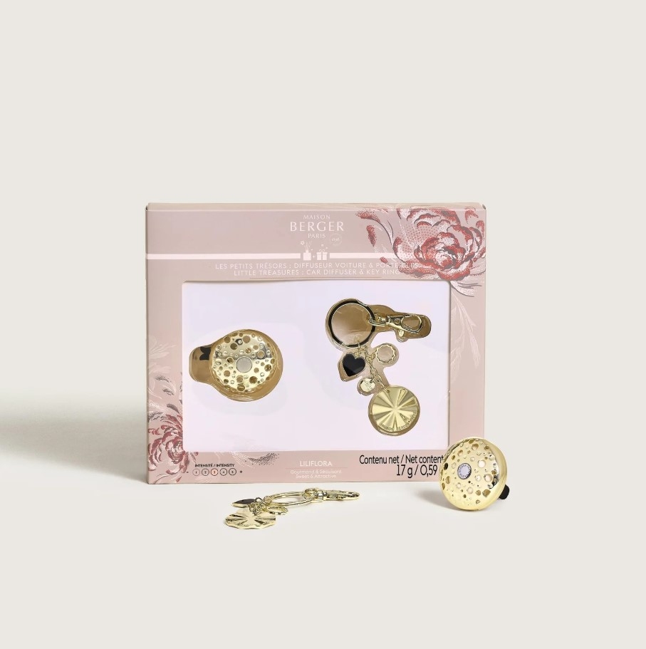 Диффузор для автомобиля Ophelia + декоративный брелок (gold)