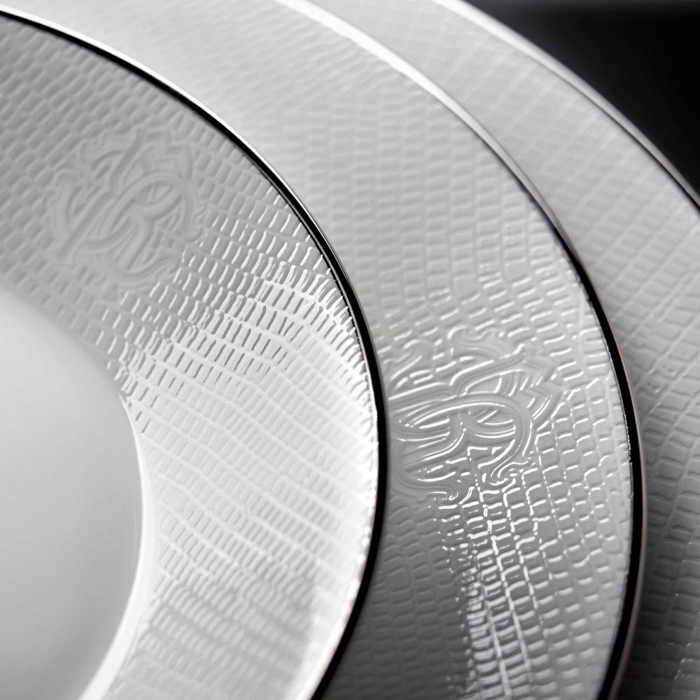 Lizzard Platin Round Serving Dish