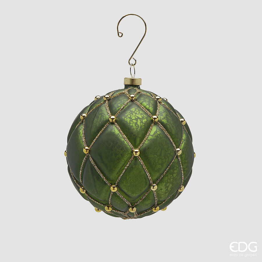 Елочная игрушка Palla Capitonne H10 Green