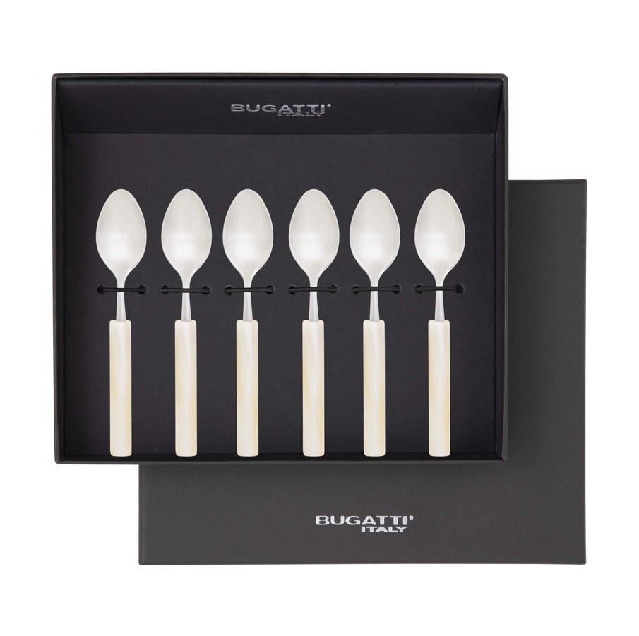 Mediterraneo Set de 6 linguri de moka în cutie cadou