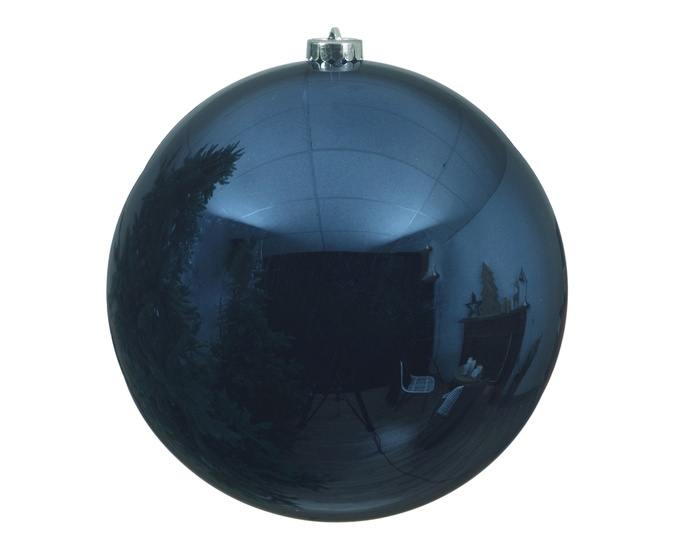 Christmas tree decoration Shiny D20 Night Blue