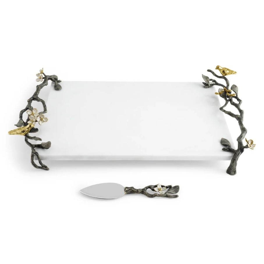 Lovebirds Cheese Board with Knife