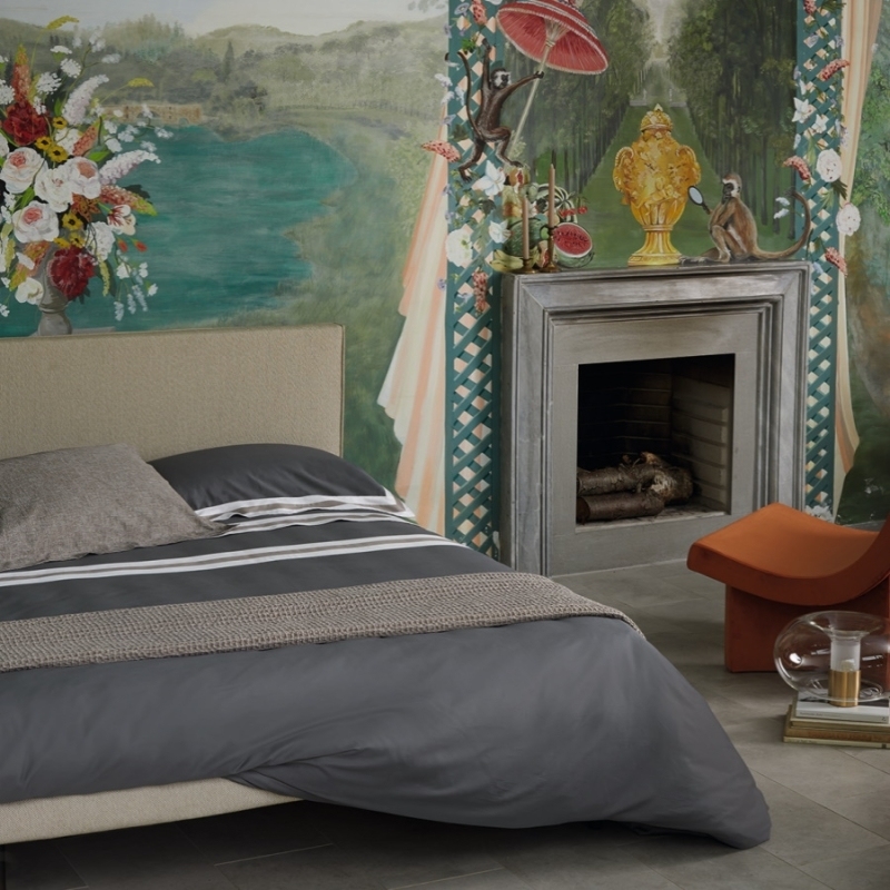 Постельное белье Sentieri 250X200 Grigio-Sasso