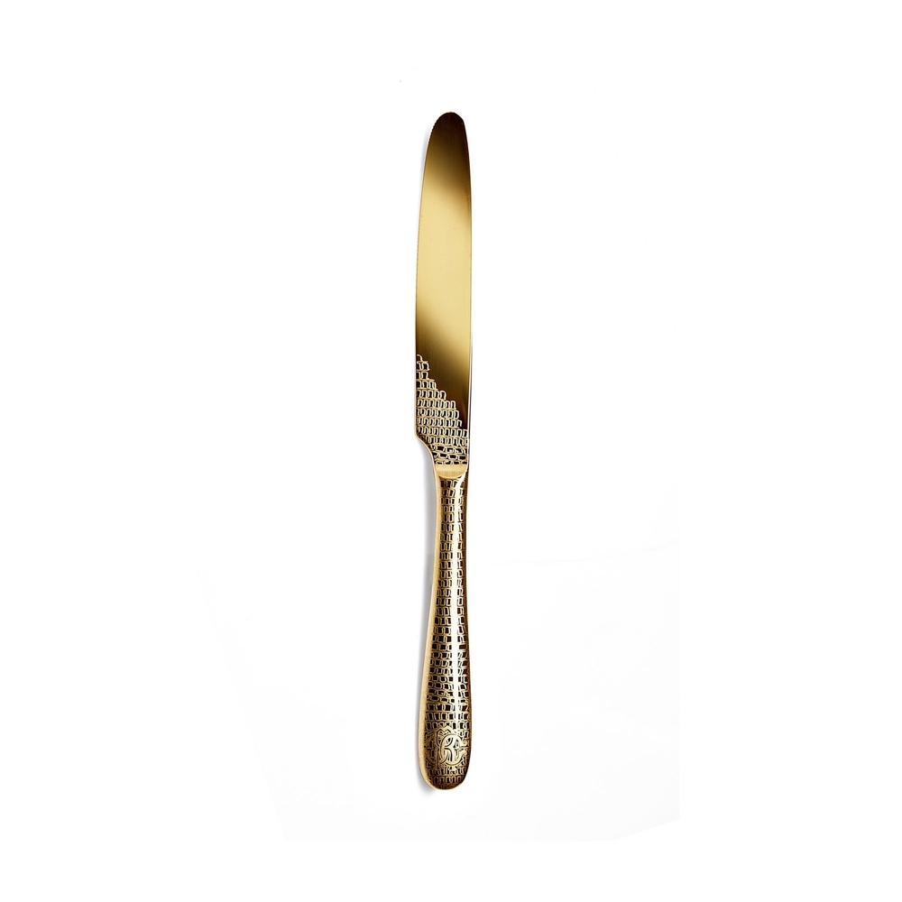 Lizzard Gold Set of 6 table knives 