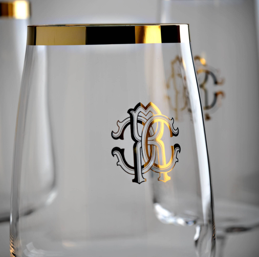 New Monograma Gold Set de 2 pocale pentru apă