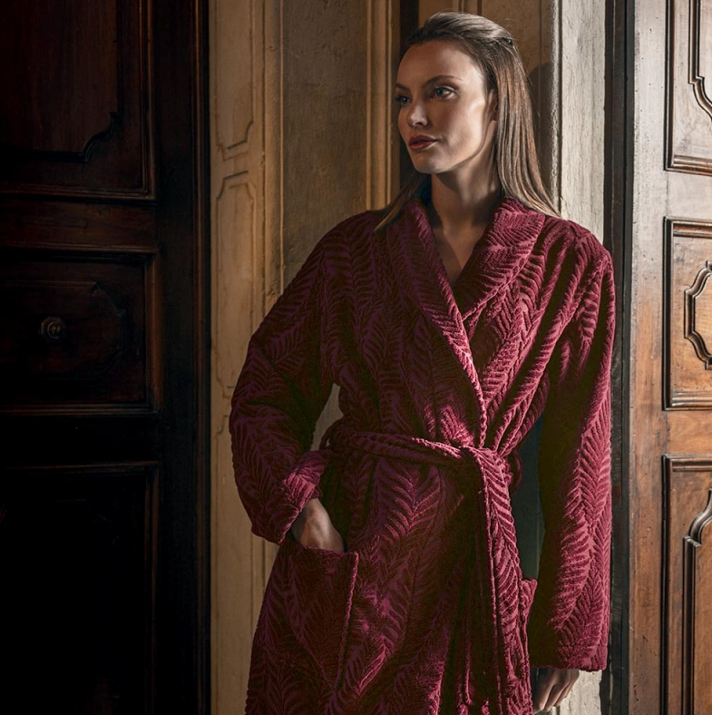 Банный халат Felci L Burgundy