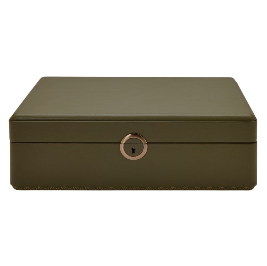 Cutie pentru bijuterii cu suport pentru ceas Earth Olive