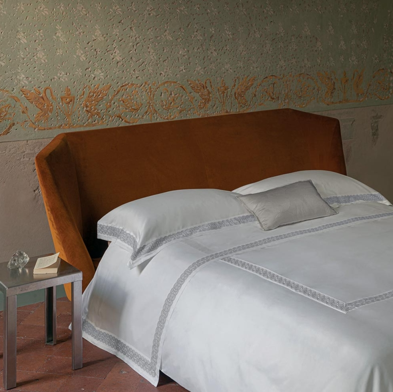 Lenjerie de pat Bramante 250X200 bianco+grigio
