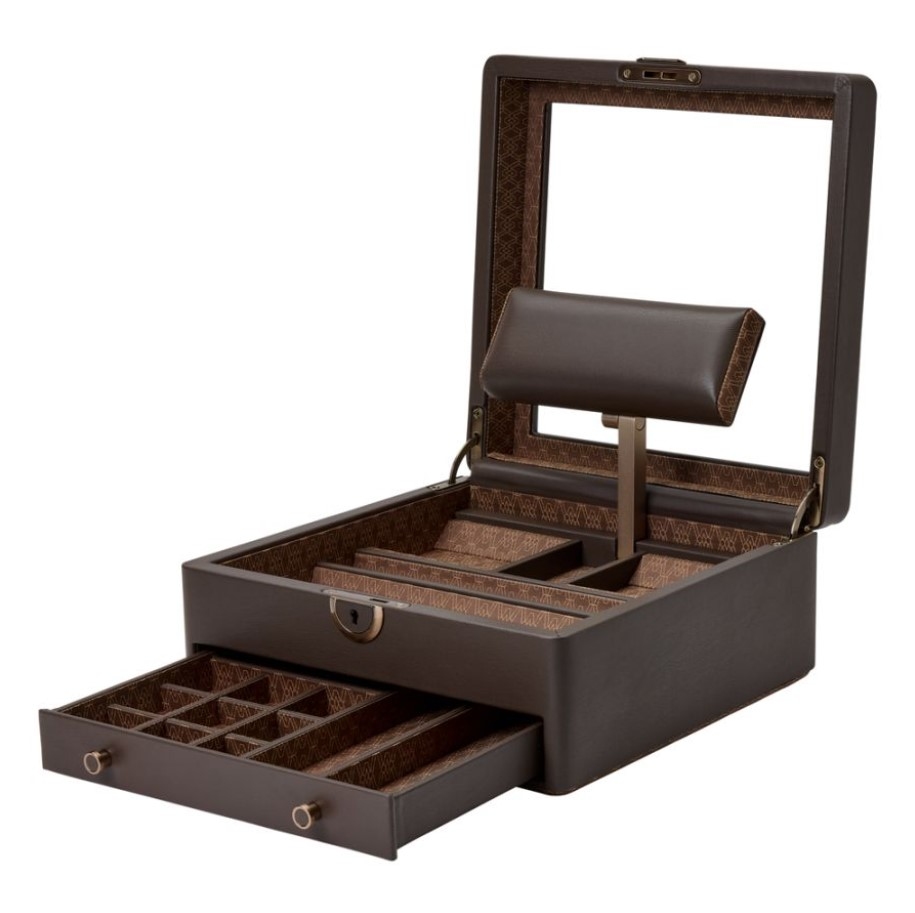 Cutie pentru bijuterii cu suport pentru ceas Earth Coffee