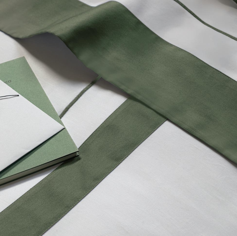 Lenjerie de pat Darsena 220X200 Bianco+Verde