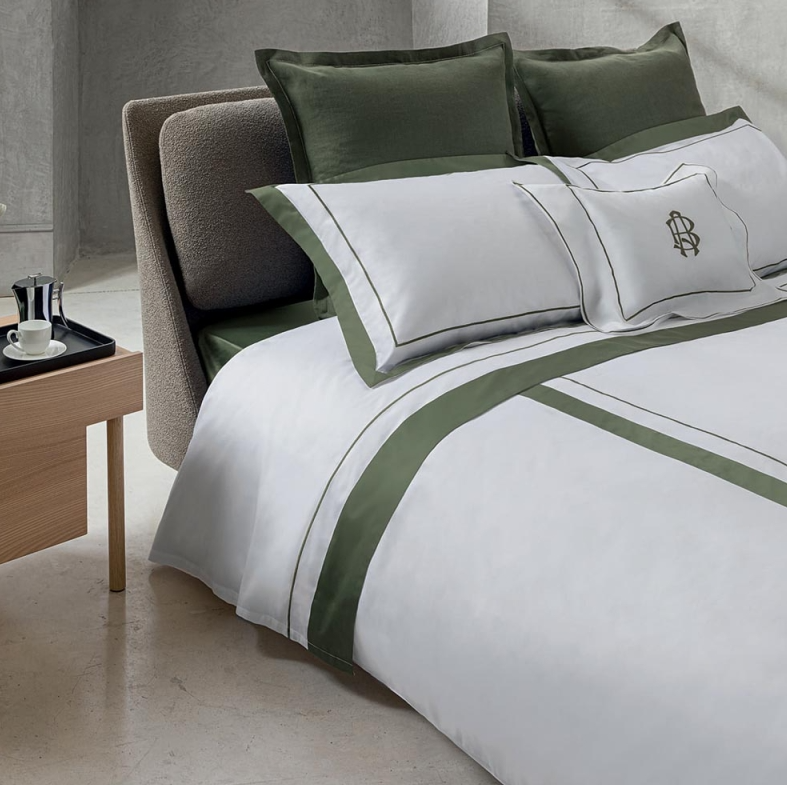 Lenjerie de pat Darsena 220X200 Bianco+Verde