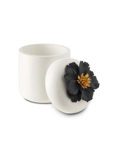 Шкатулка Peony White Black 