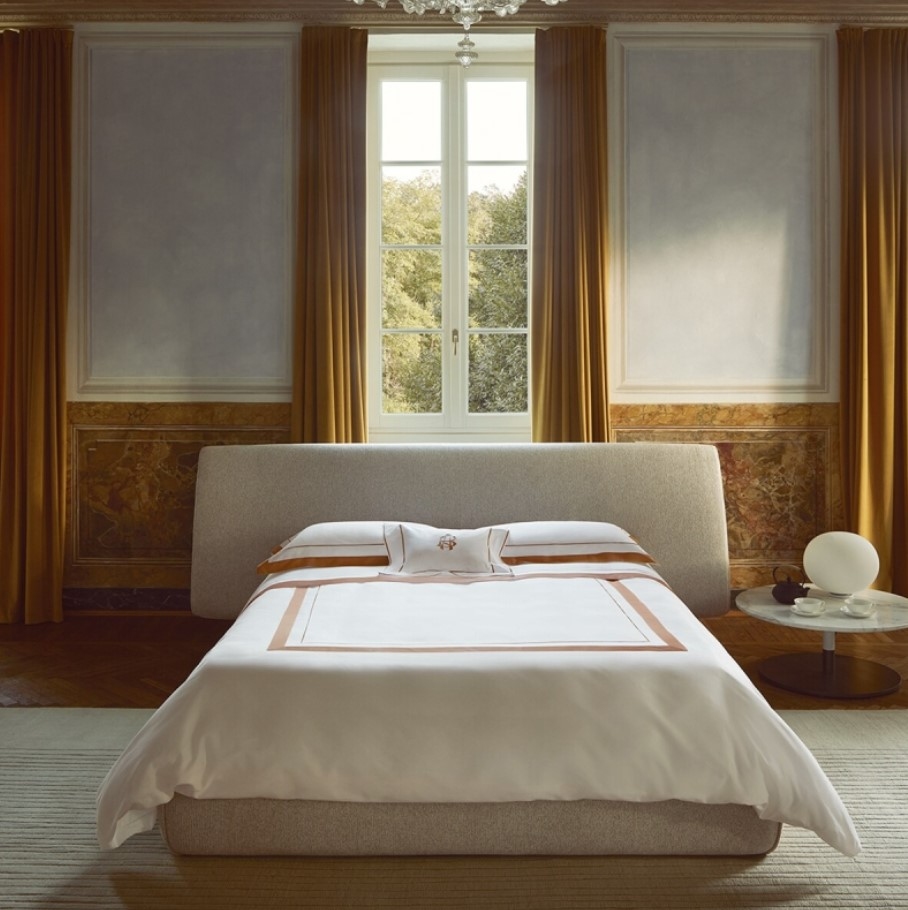 Duvet cover Darsena 250X200 Bianco+Sandalo