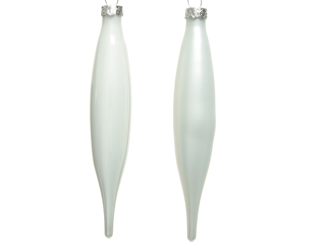 Набор елочных игрушек Icicle Enamel-Matt Mix H15 Winter White