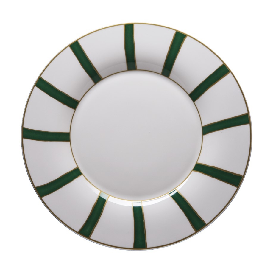 Stripes Green Farfurie pentru felul principal 
