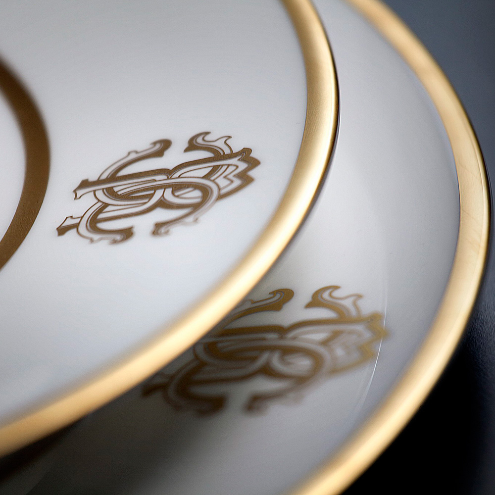 Silk Gold Овальная сервировочная тарелка