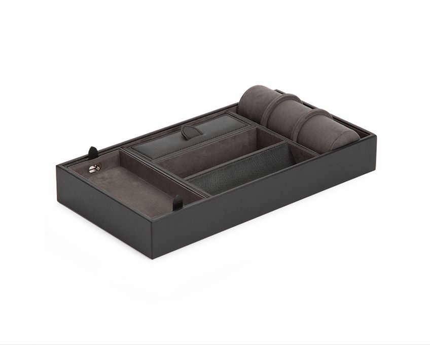 Tavă pentru accesorii cu suport pentru ceasuri Blake maro