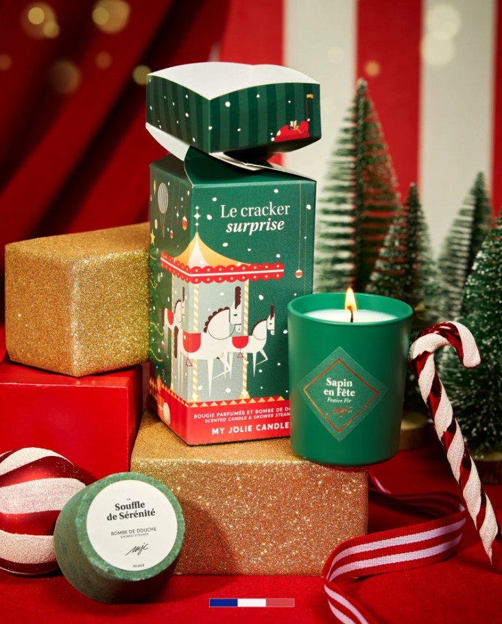 Set cadou Cracker Sapin en Fête