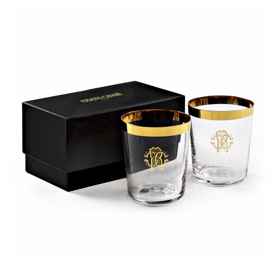 Old Fashioned New Monogram Gold Pahar
