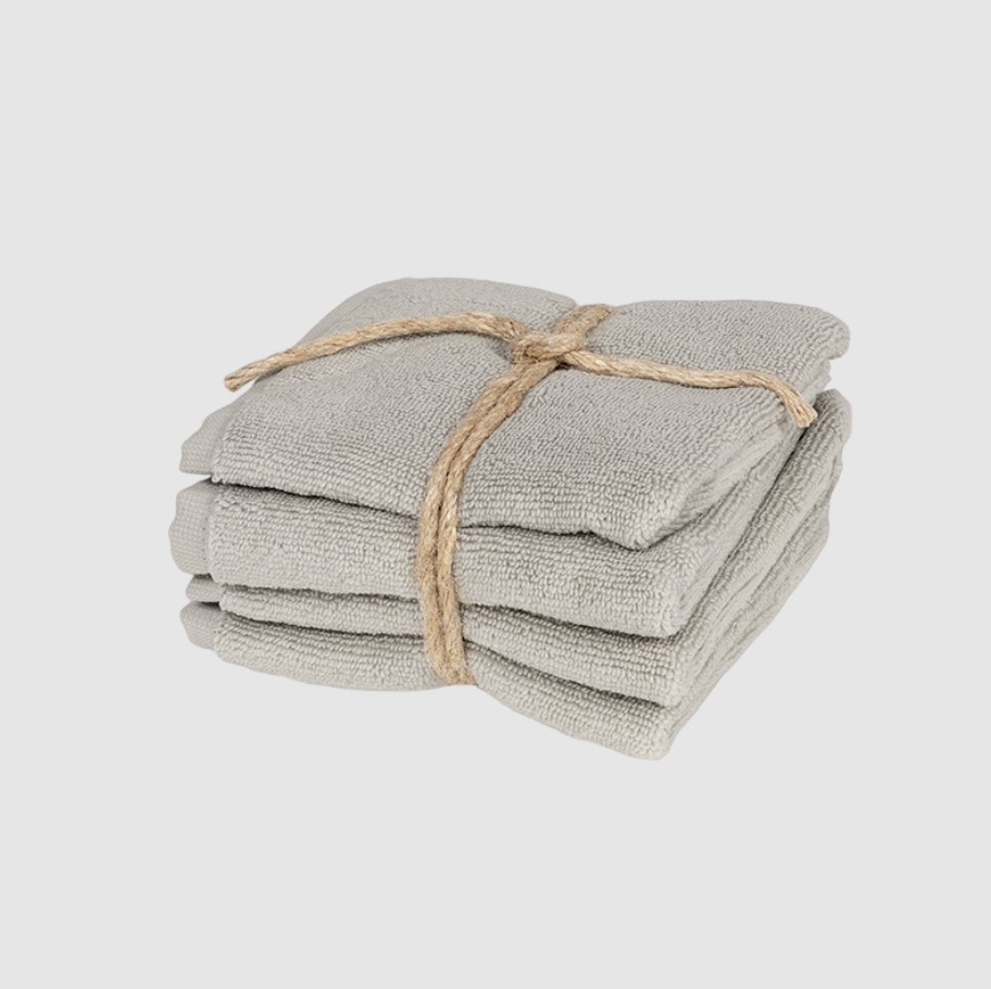 Set de 4 prosoape Coccola Grigio