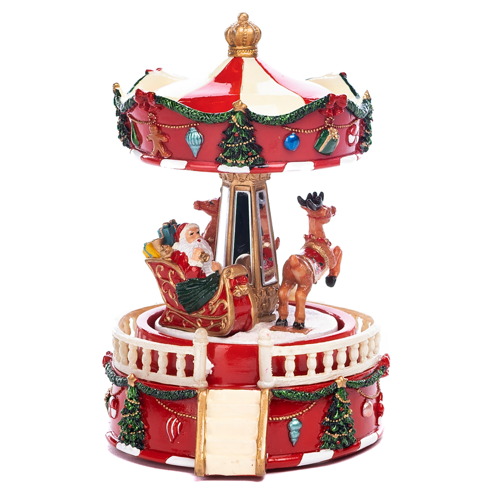 Decorațiune Santa Sleigh Carousel Music+Motion