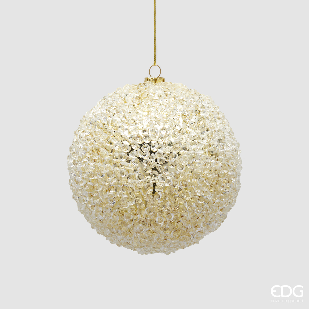 Christmas tree decoration Palla Diamond D10,5 Light Gold