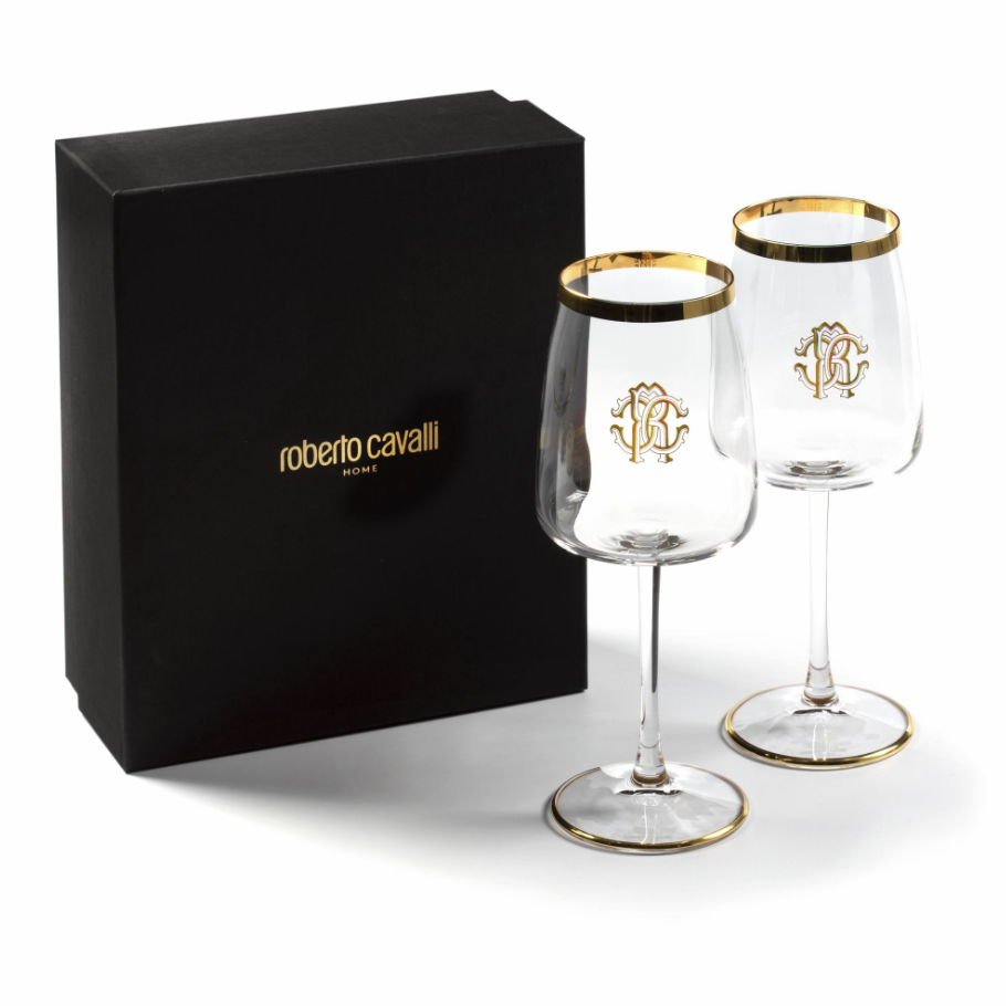 New Monograma Gold Set de 2 pocale pentru apă
