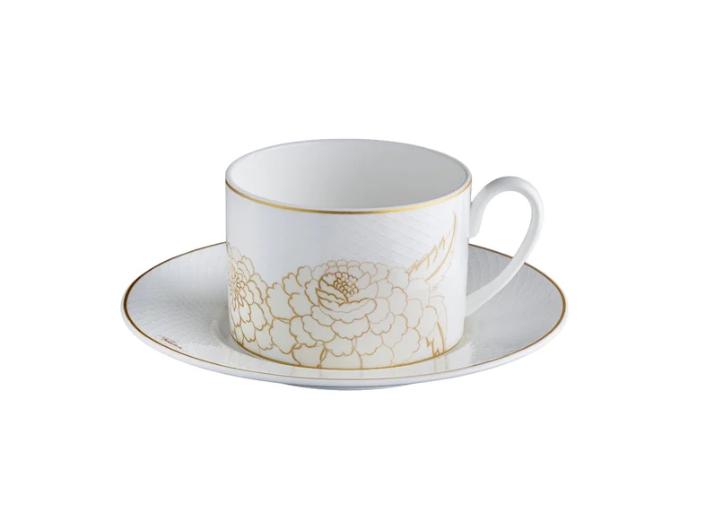 Blooming Roses Set of 6 Tea Cups & Saucers
