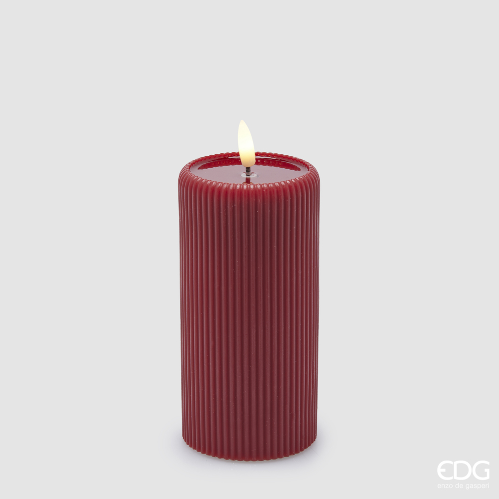 Electric Candle Lounge Cilindro Miniled Red