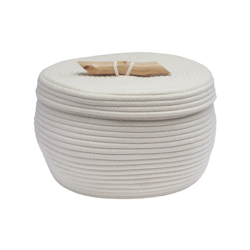 Otis Storage Basket Ivory