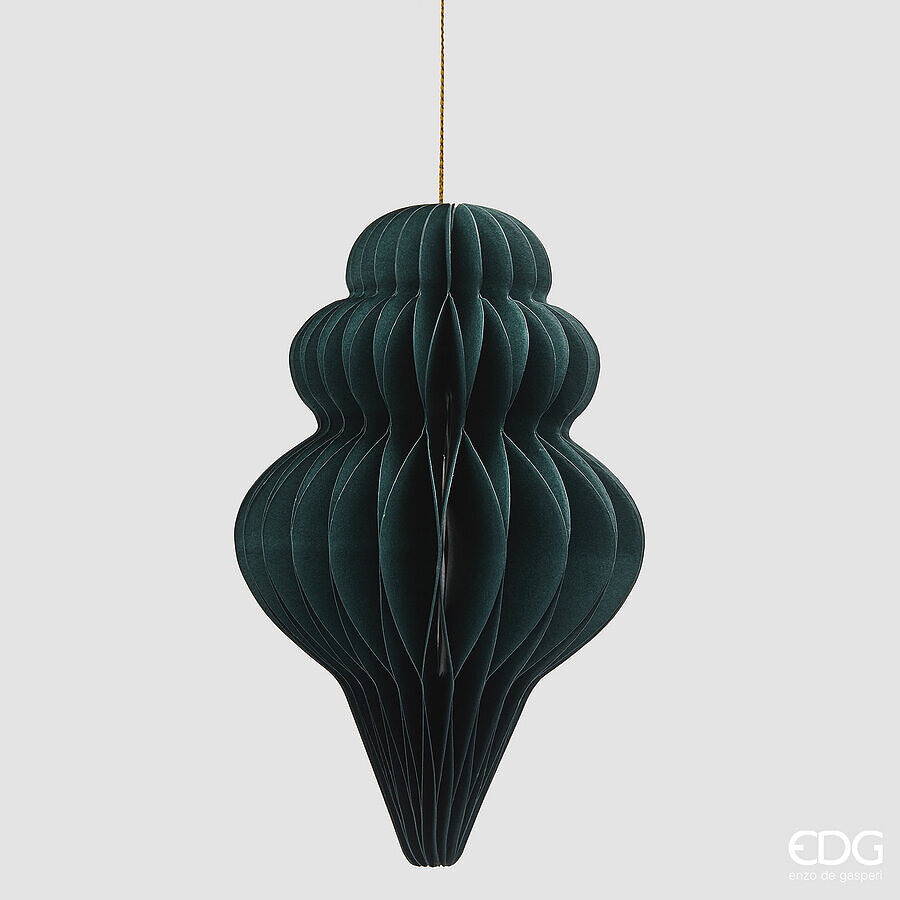 Jucărie brad Fuso Origami H15 Dark Green