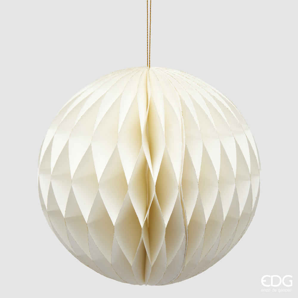 Christmas tree decoration Palla Origami D15 White
