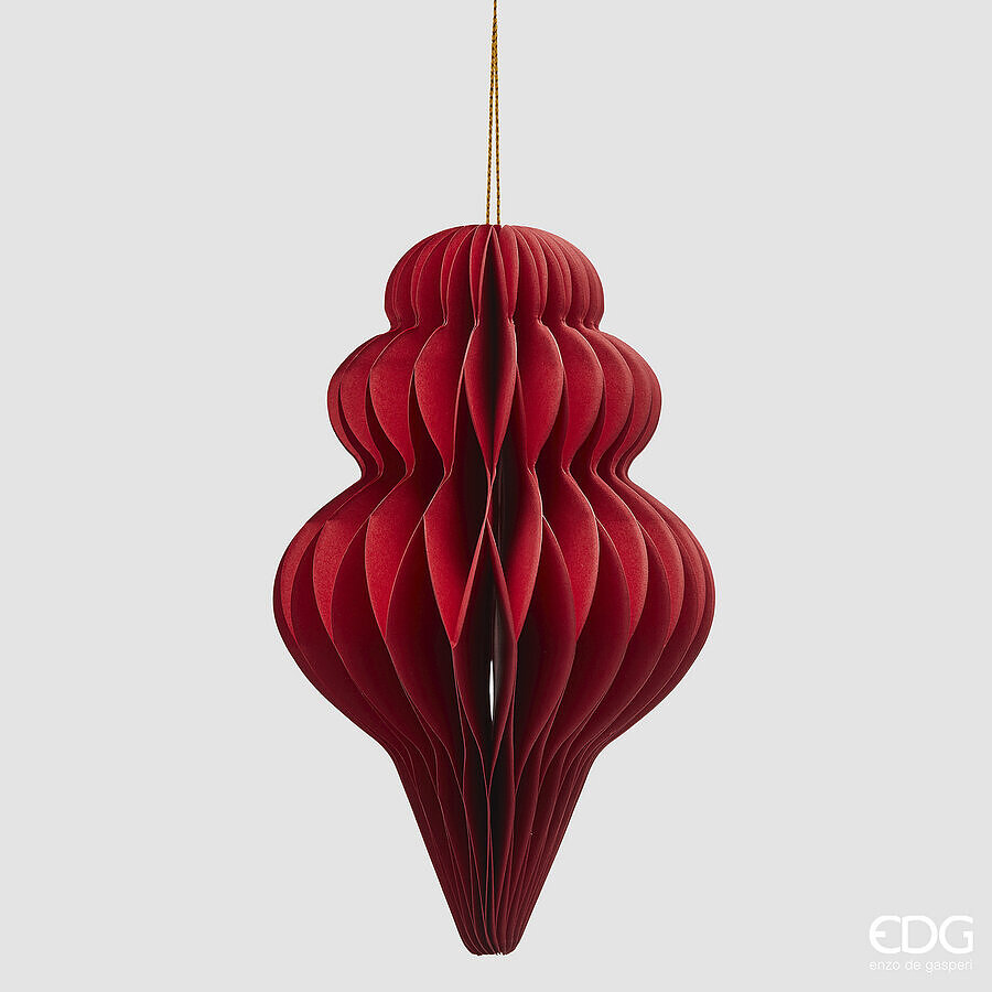 Christmas tree decoration Fuso Origami H15 Red