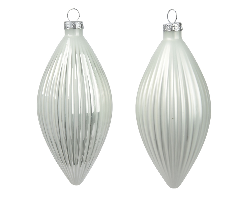 Набор елочных игрушек Olive Shiny-Matt Mix H13 Winter White