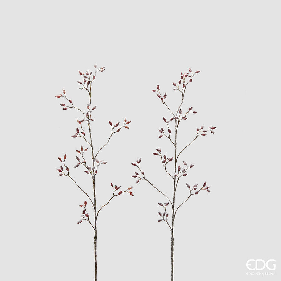 Декоративная веточка Rosa Canina H115