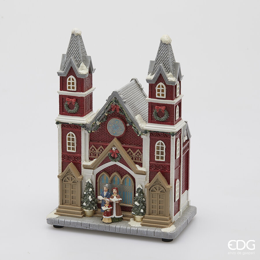 Decoration Diorama Chiesa Music+LED