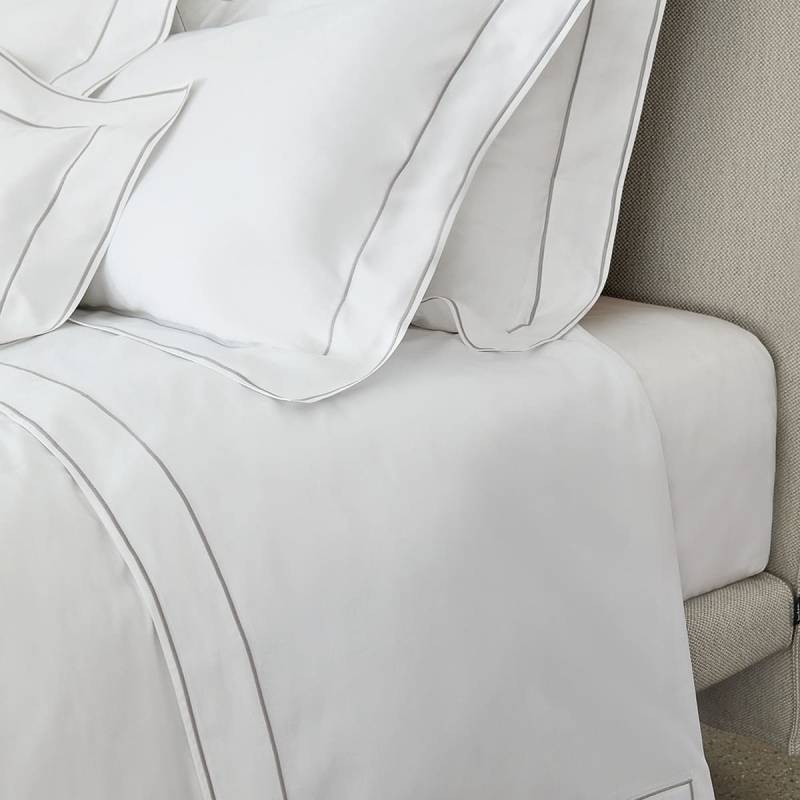 Постельное белье Isola 220X200 Bianco+Grigio