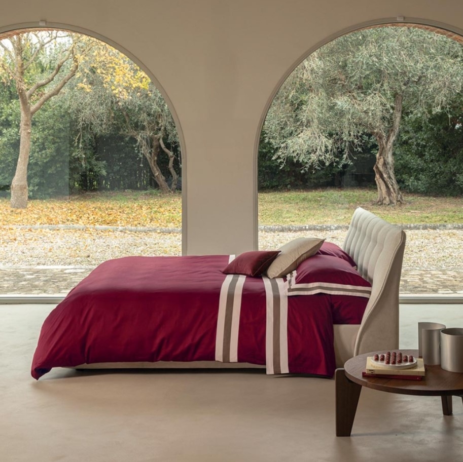 Постельное белье Sentieri 250X200 Burgundy-Corteccia