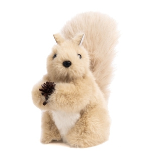Decoration Furry Squirrel with Pinecone H20
