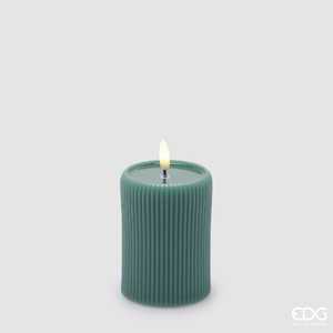 Electric Candle Lounge Cilindro Miniled Green
