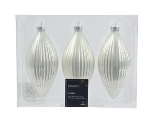Набор елочных игрушек Olive Shiny-Matt Mix H13 Winter White