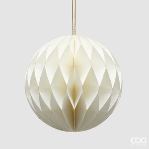 Елочная игрушка Palla Origami D12 White